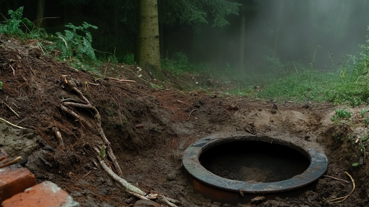 То, что показалось из-под земли, не было похоже ни на трубу, ни на люк. И чем дольше мы смотрели, тем сильнее хотелось отступить назад.