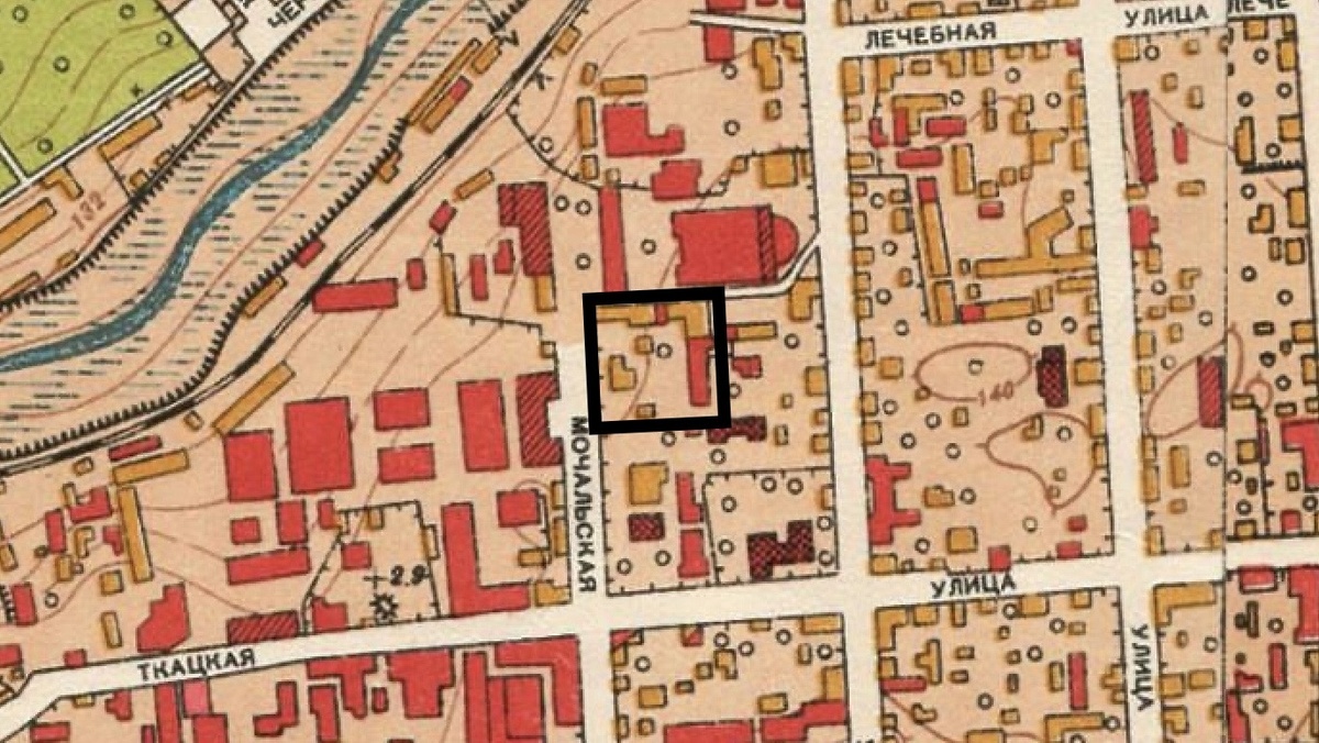 Бывшее владение Гулави на плане Москвы 1952 г. 
