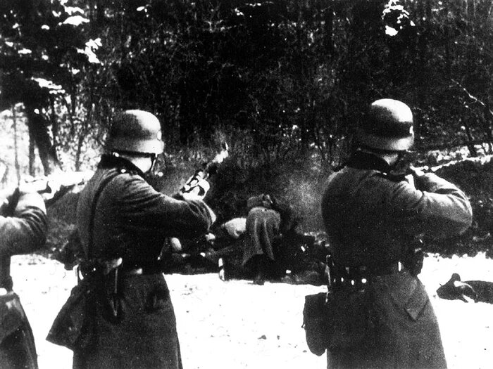 Расстрел поляков гитлеровскими оккупантами в 1939 г.