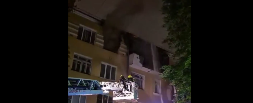    Пожар в Москве. Источник: МЧС России