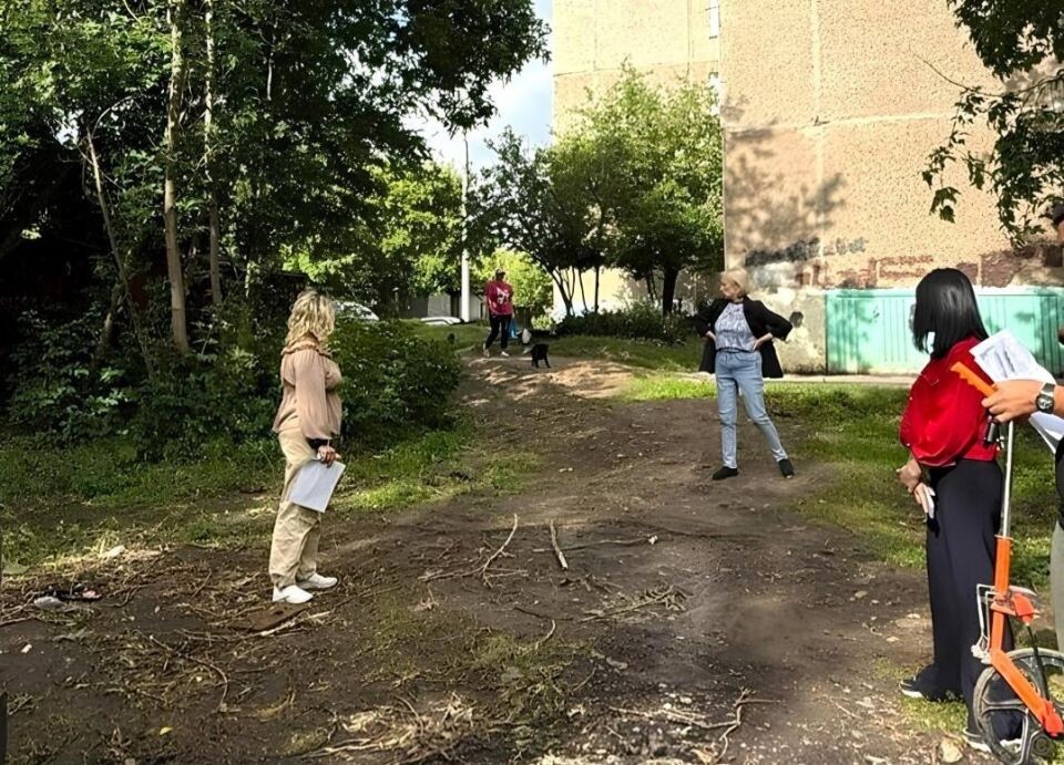    Благоустройство пешеходной аллеи в микрорайоне "Поток". Источник: barnaul.org