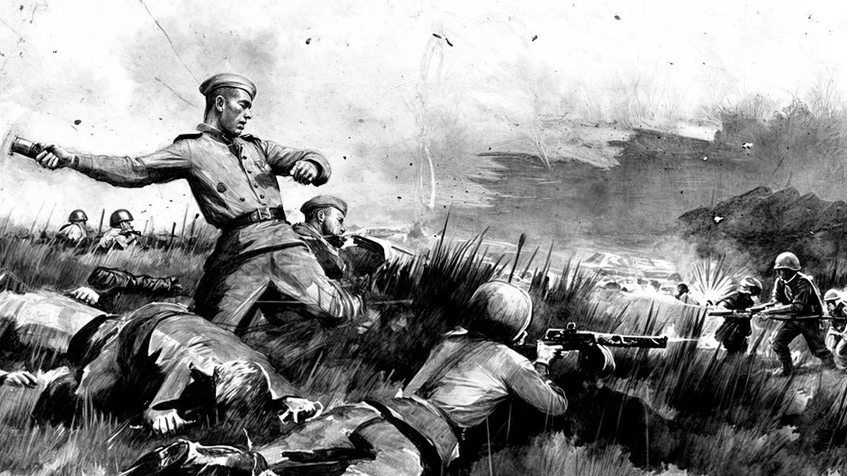 Иллюстрация к публикации. Советские войска ведут бой с противником. Источник Яндекс картинки