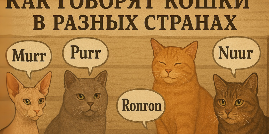 Как говорят кошки в разных странах