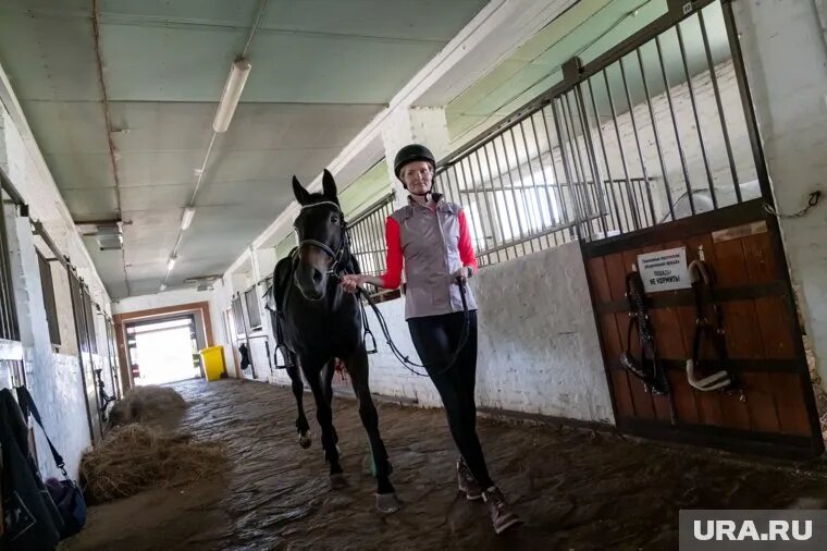 Занятия проводят на Конноспортивном комплексе в поселке Ферма. Фото: Руслан Яроцкий © URA.RU