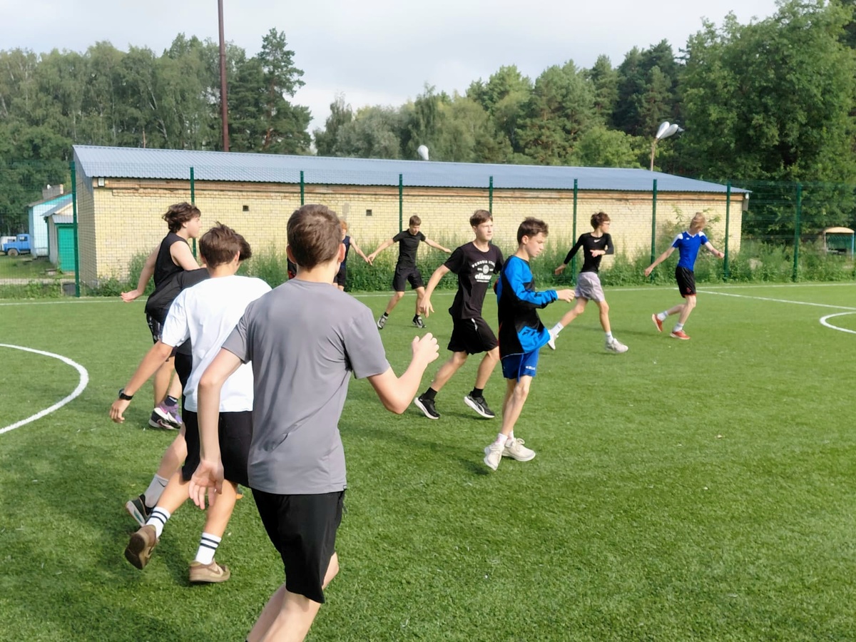 На утренней тренировке