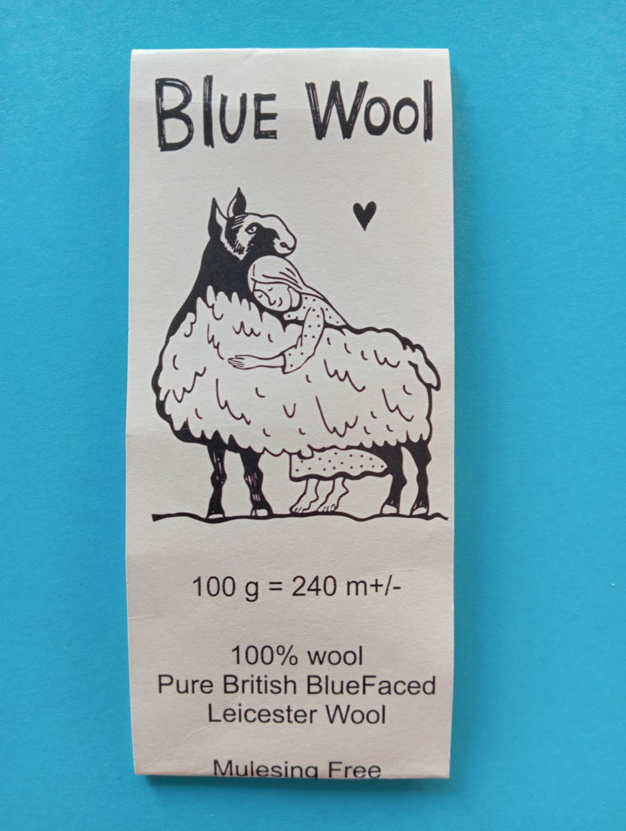 Этикетка от пряжи, 100 % шерсть