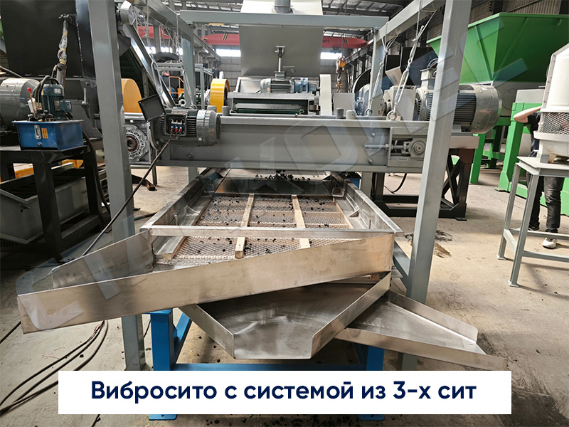 Вибросито с системой из 3-х сит