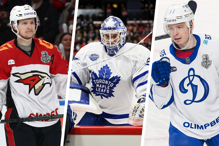    Владимир Ткачёв, Илья Самсонов, Никита Гусев (слева направо) / фото: hawk.ru, Jesper Zerman, globallookpress.com, dynamo.ru