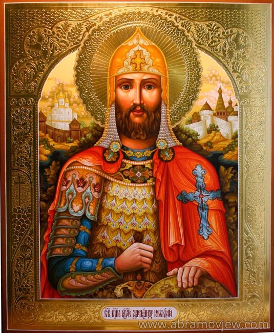 фотография взята в открытом доступе интернета : лик святого благовергого князя Александра Ярославовича Невского