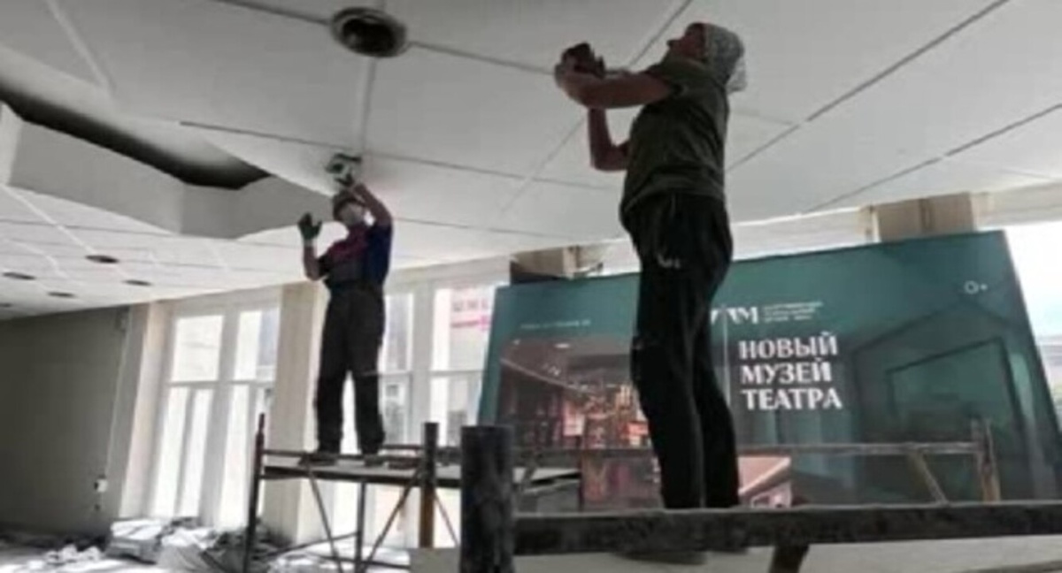    Курский драматический театр имени Пушкина приводят в порядок к новому сезону