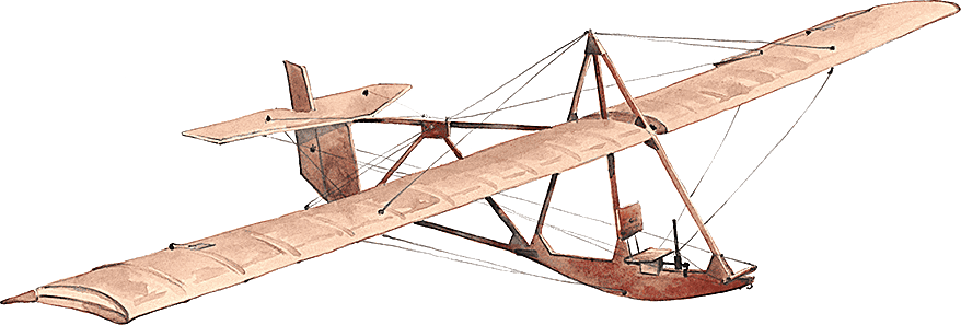 Модель планера, построенная А. С. Яковлевым в 1921 г