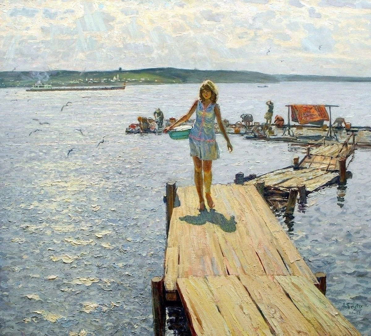Алексей Белых. Летом на Волге. У Плеса. 1980—1988. Калининградский музей изобразительных искусств