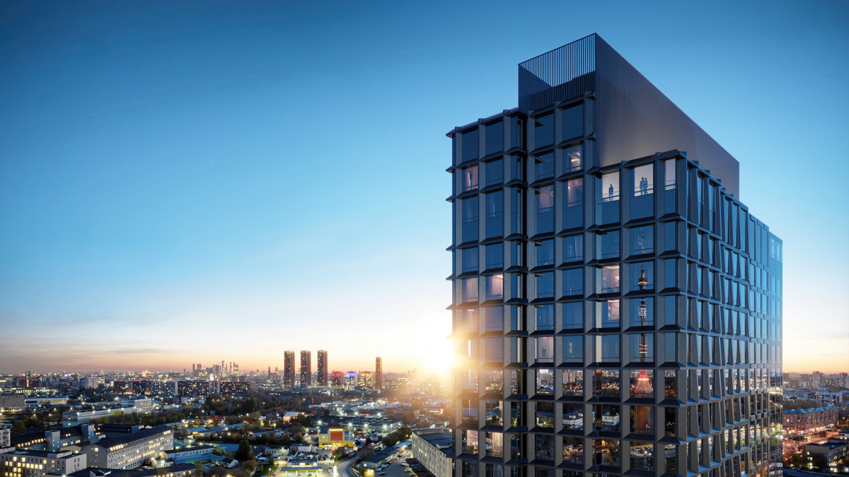 Квартал небоскребов Upside Towers на северо-востоке столицы