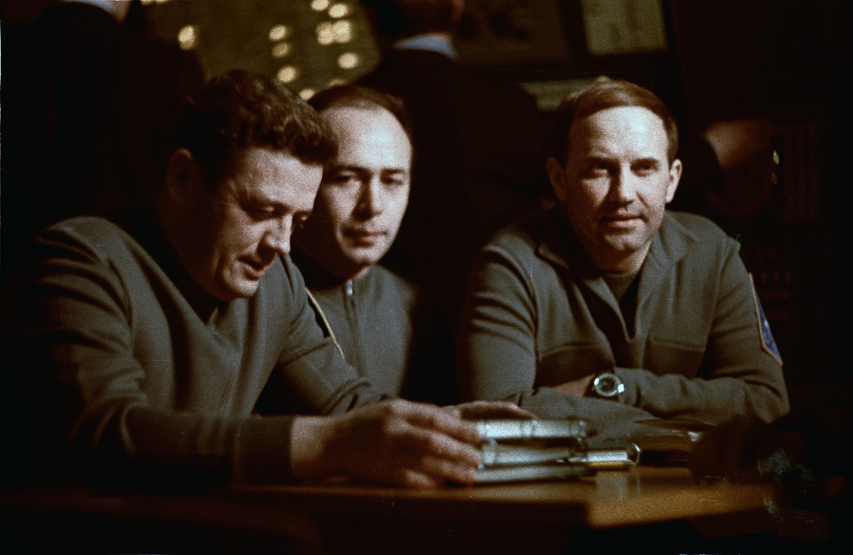 Виктор Пацаев, Георгий Добровольский и Владислав Волков / Фото из открытых источников
