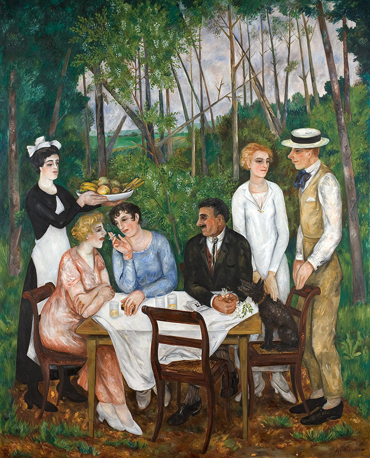 Наталья Гончарова. Завтрак, 1924г. Третьяковская галерея