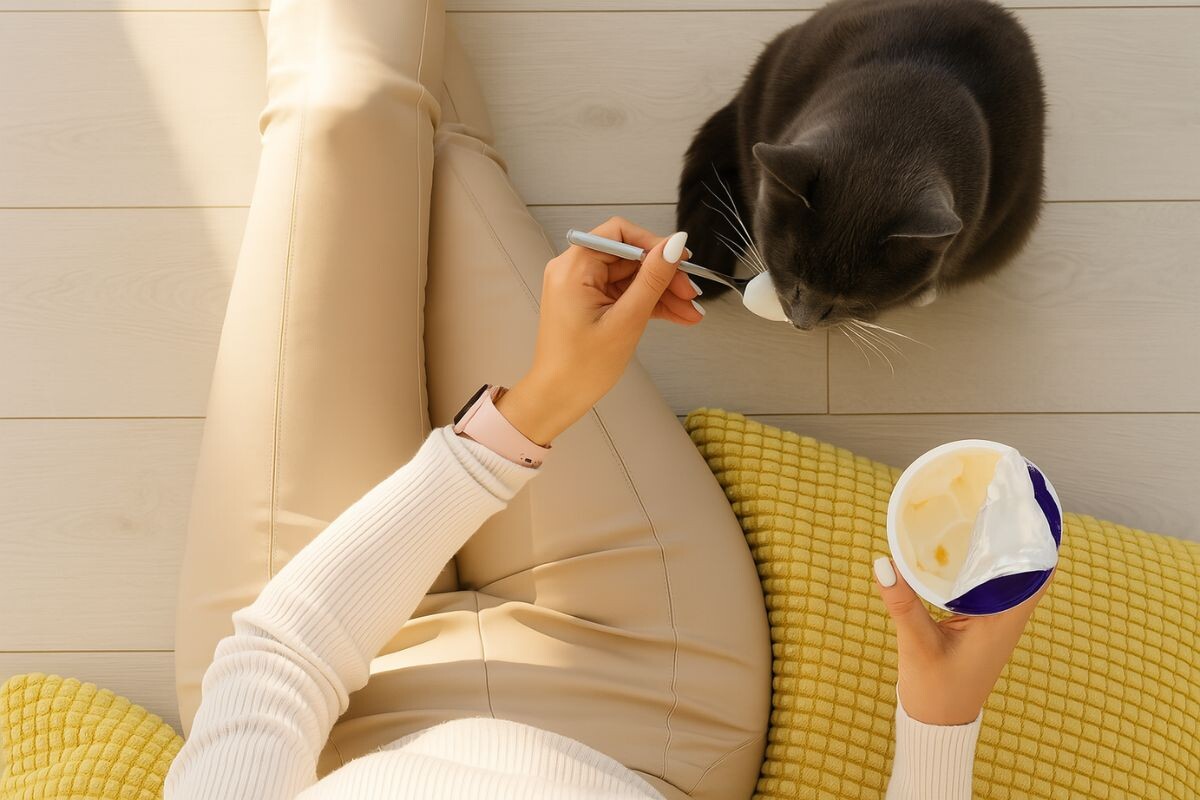 Можно ли кошке йогурт 