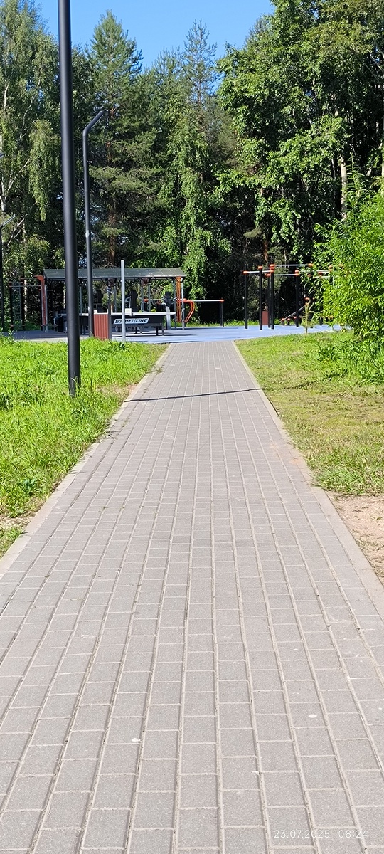 Спортивная площадка в детском парке, г.Ухта.