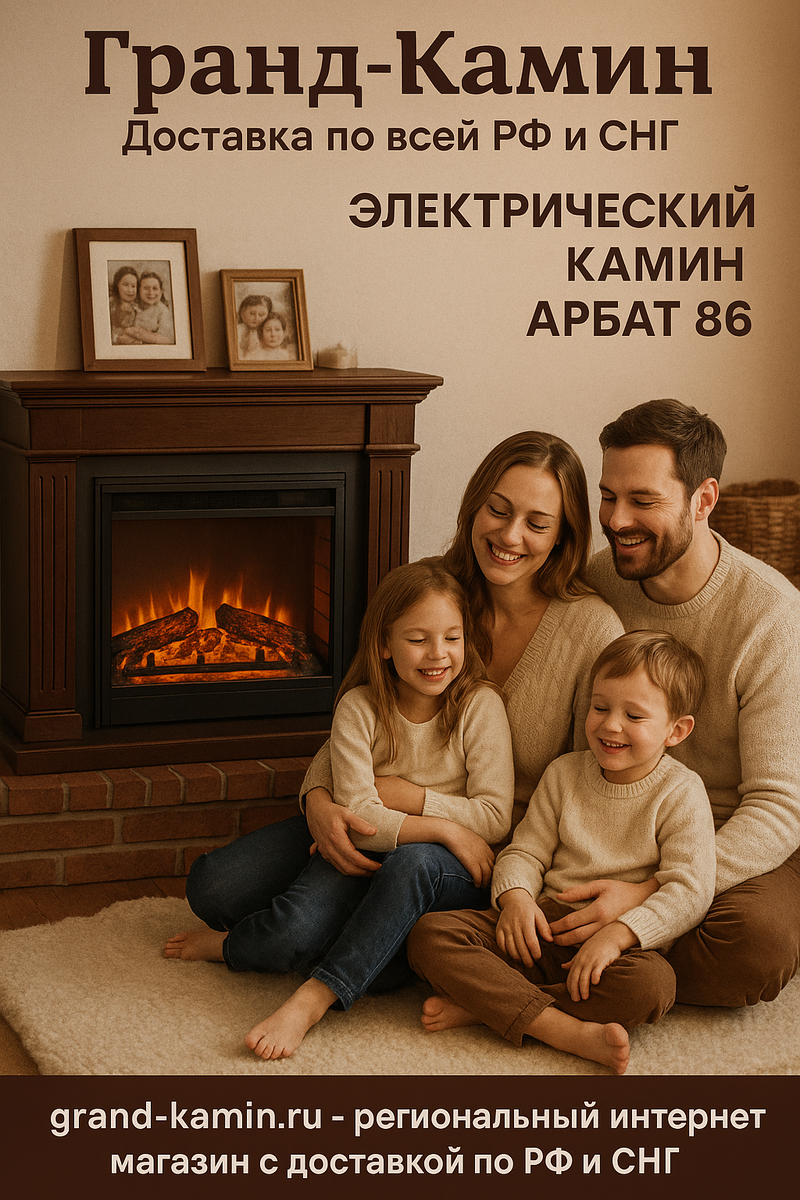    Электрический камин Бостон Арбат 86: уют, стиль и современные технологии для вашего дома Kamin