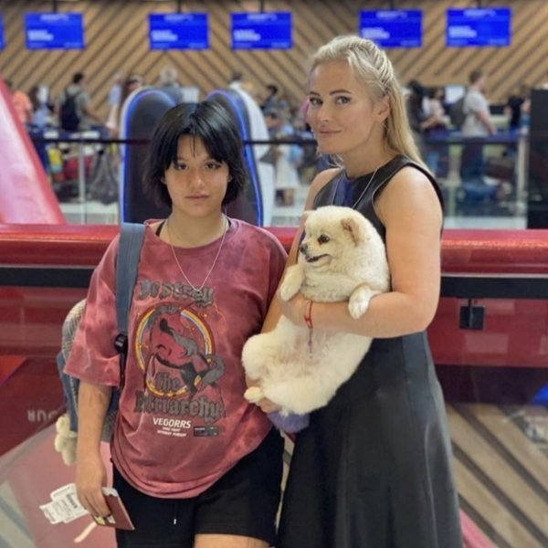    Дана Борисова с дочерью. Фото: ТВЦ