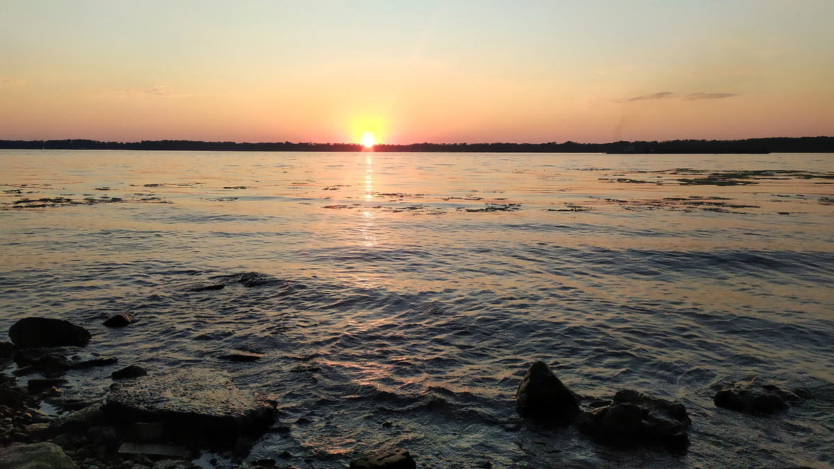 Закат на Волге в Самаре