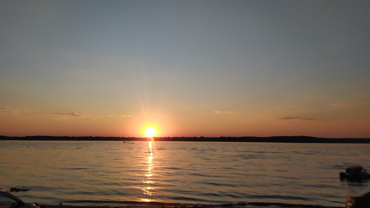 Закат на Волге в Самаре. Фото автора