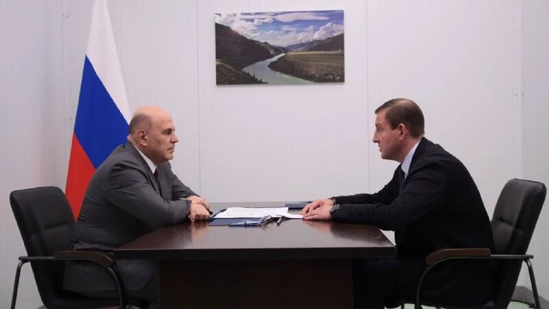     Михаил Мишустин и Андрей Турчак. Телеграм-канал Андрея Турчака