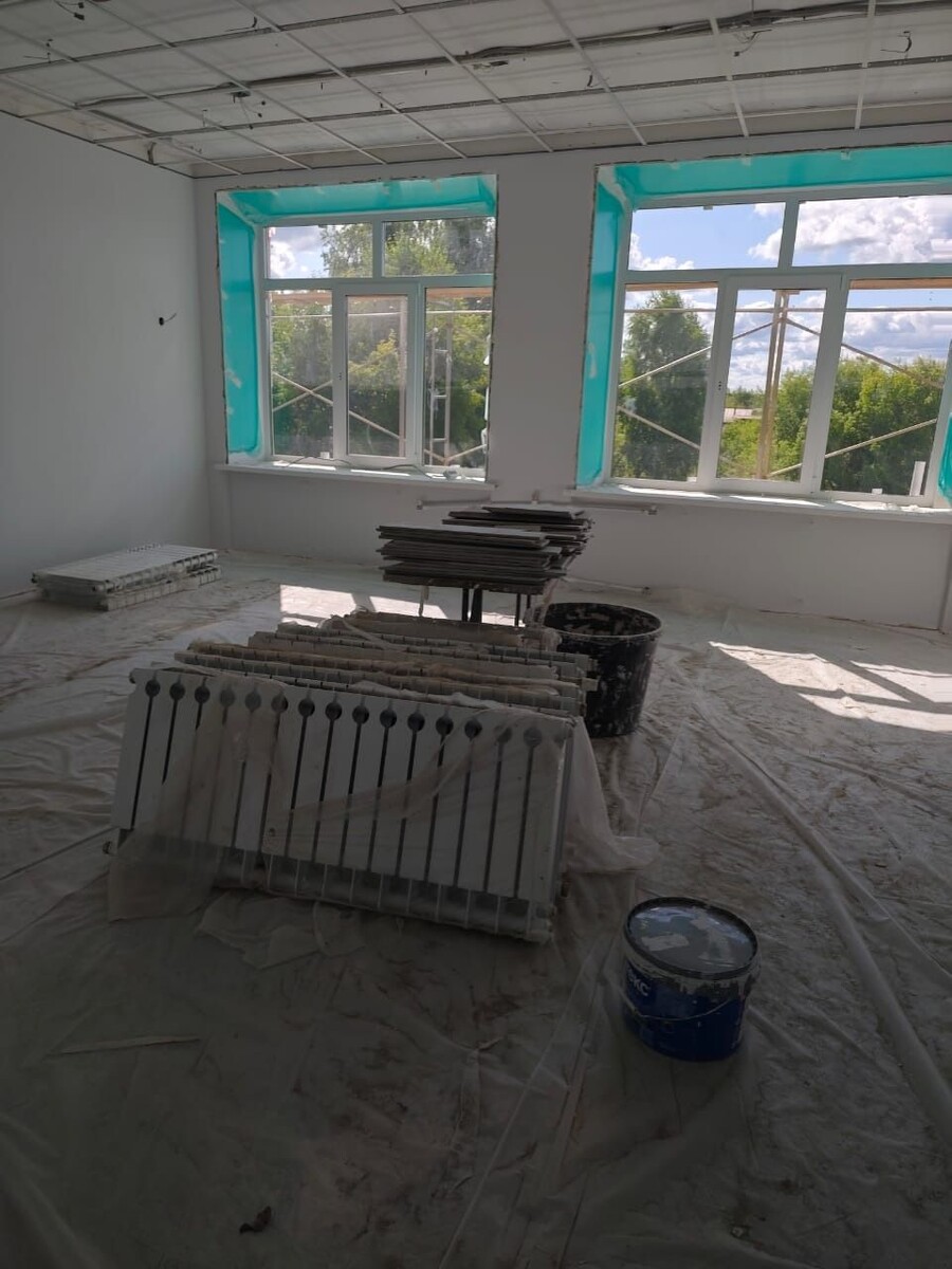    В Ребрихинском районе капитально ремонтируют образовательные учреждения по нацпроектам. Источник: Министерство образования Алтайского края