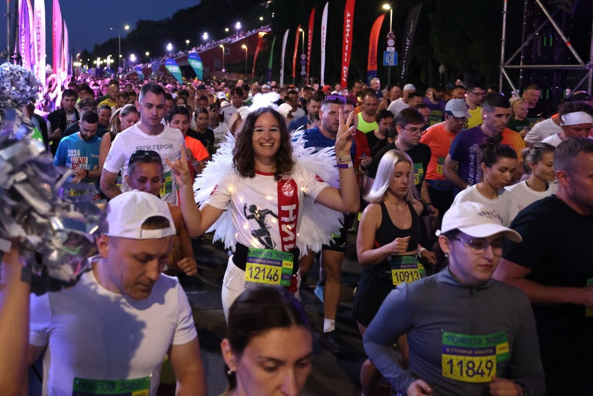    Мощная музыкальная поддержка на дистанциях стала особой «фишкой» нынешнего «Ночного забега».