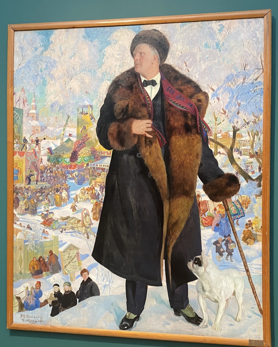 Борис Кустодиев, "Портрет Федора Шаляпина"(1921)