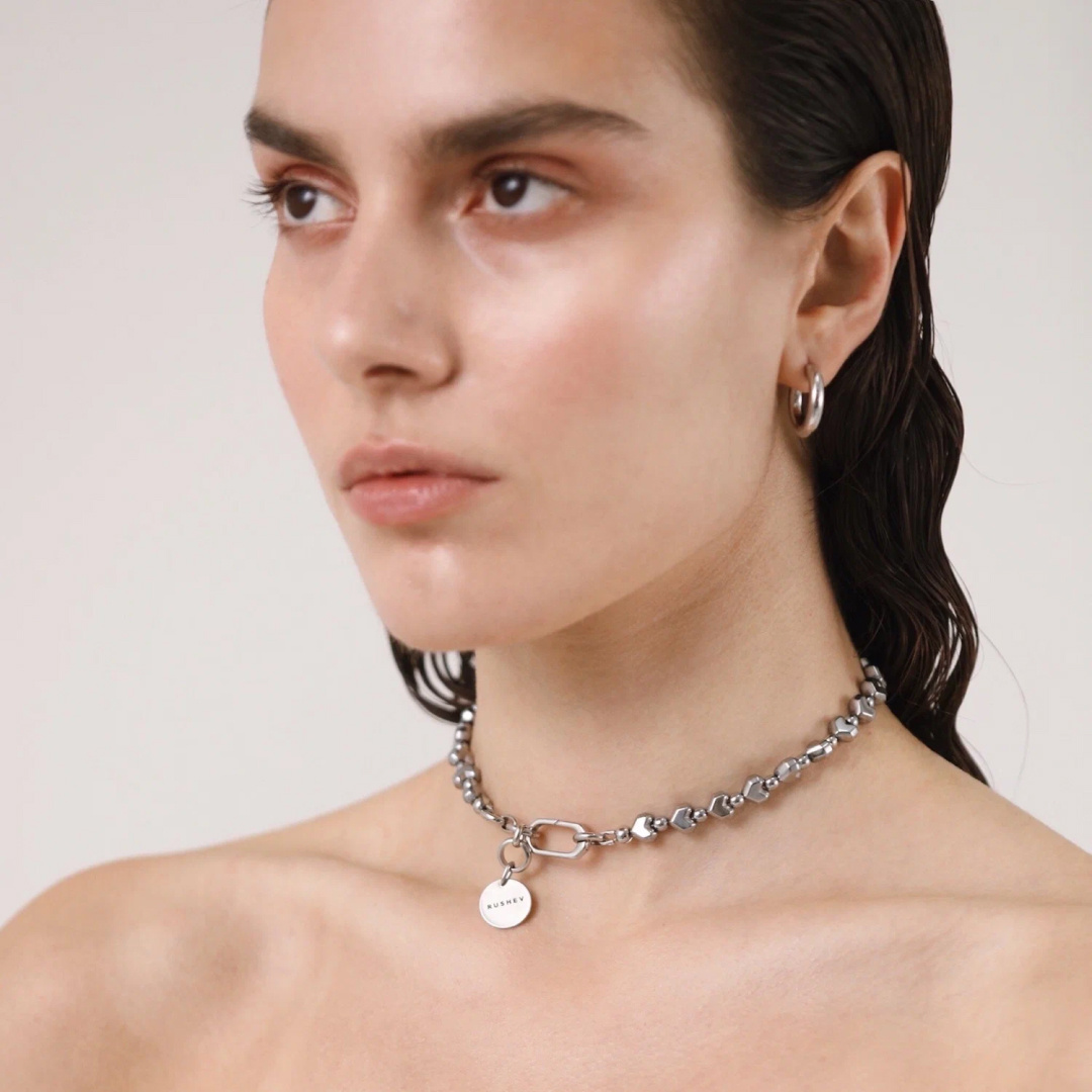 Чокер RUSHEV, гематит