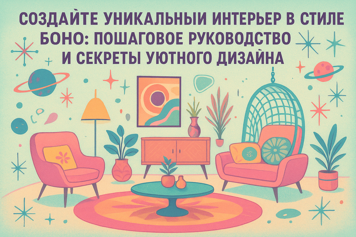   Как создать интерьер в стиле бохо, свобода, яркие цвета, этнические мотивы Арт Деко
