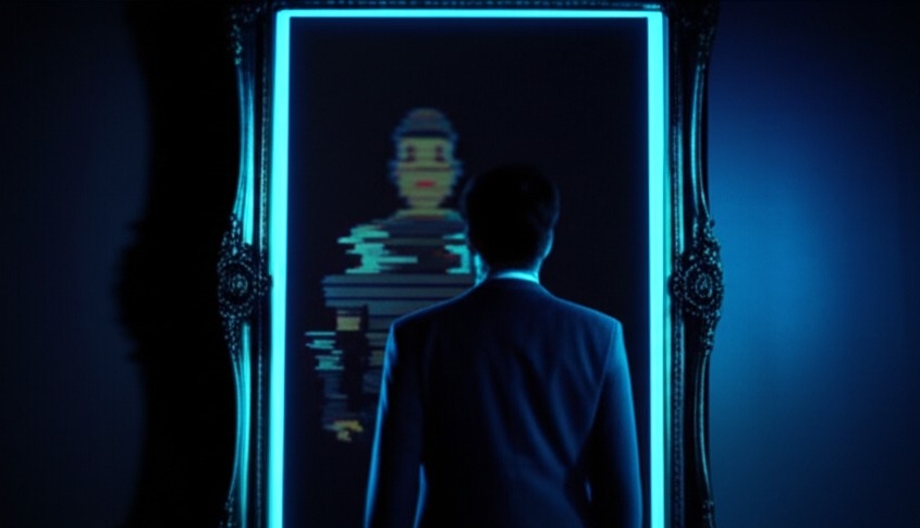 Снаружи — успешный успех, глянцевая обложка Forbes. Внутри — багованный персонаж из игры 98-го года с одной фразой: «Я не должен здесь быть». Знакомый скринсейвер?