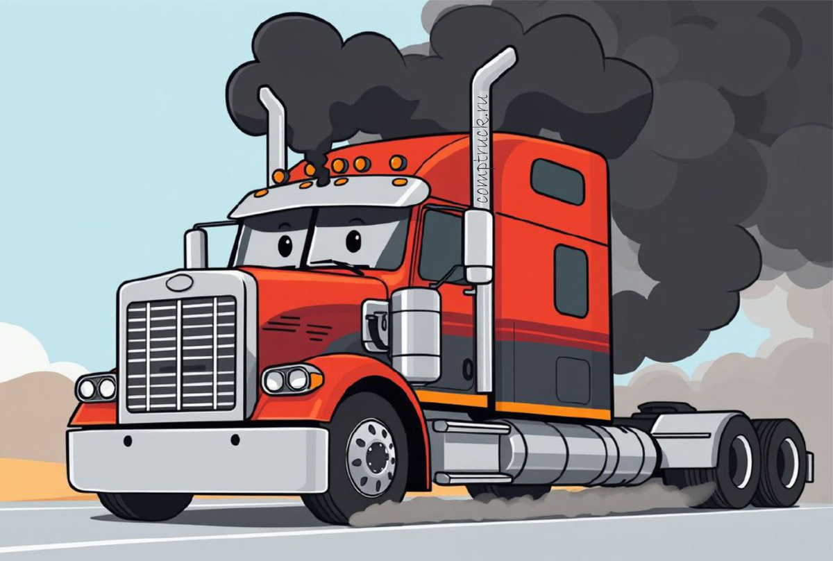 — Слышал, у тебя «Дымовуха» стоит? — Да, двигатель теперь не просто заводится — он устраивает шоу для прохожих!