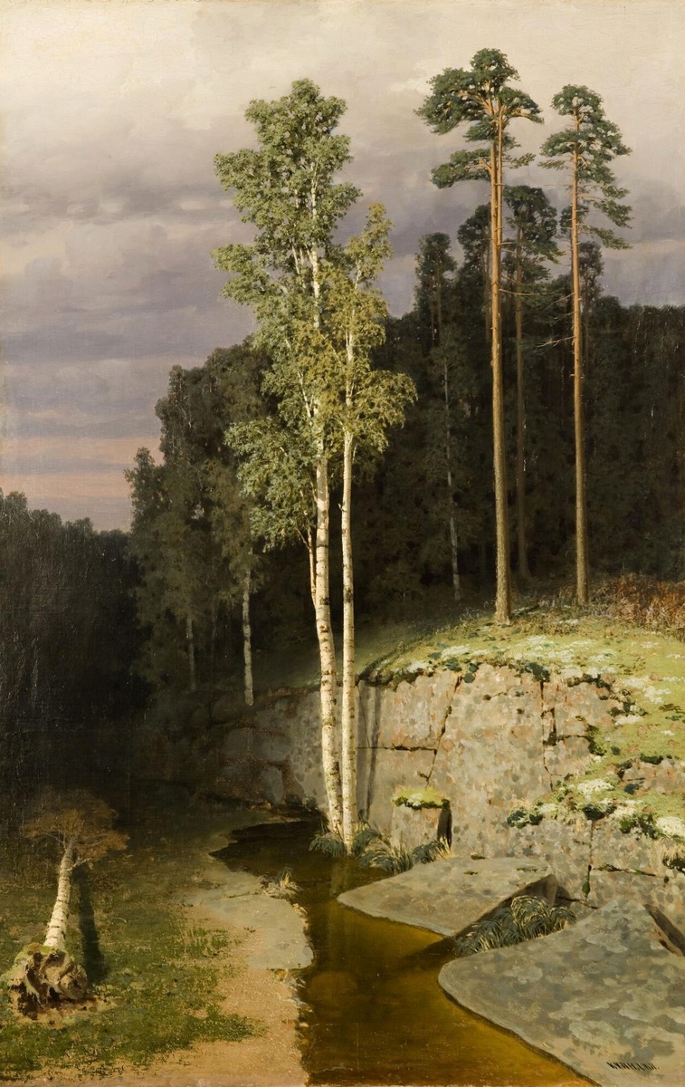 "На Валааме", 1870-е годы. Холст, масло 110 × 71,5 см