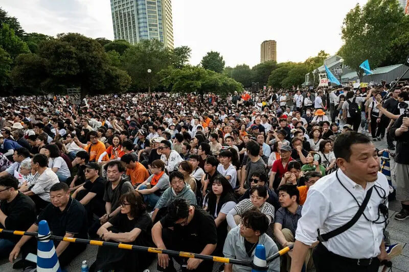 Последний предвыборный митинг «Сансэйто» в Токио собрал около 20 000 человек