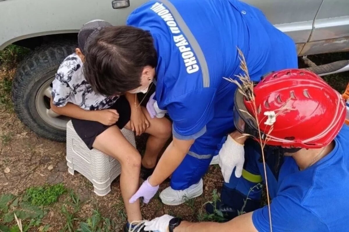    В Удмуртии спасли 8-летнего мальчика, запутавшегося в проволоке