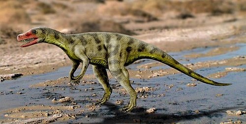 Санджуанзавр в естественной среде.