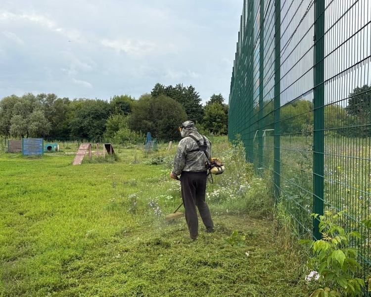     В Курске дороги и парки убирают 105 человек