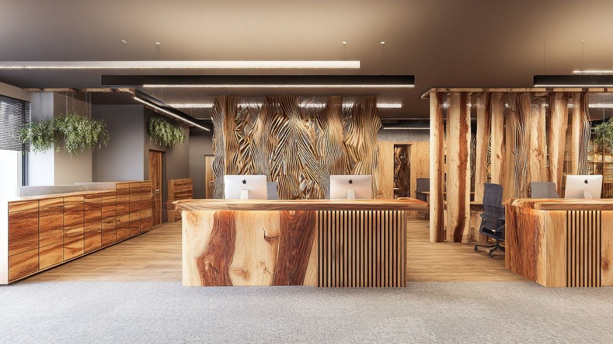 Офис из дерева: стиль и комфорт для продуктивной работы