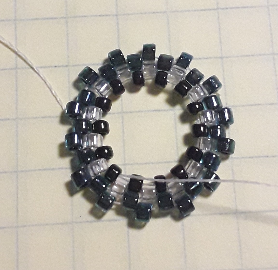 уменьшаем 15 бисером
