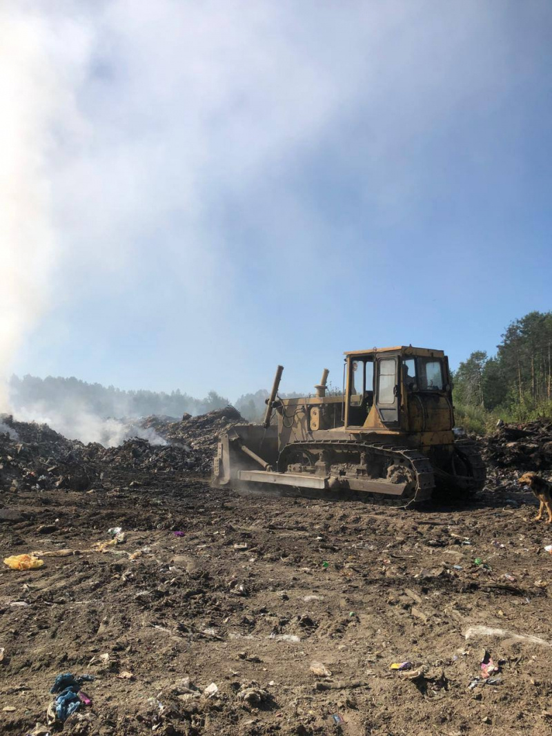    Тлеющую в Медвежьегорске свалку бесплатно засыплют щебнемГоскомитет Карелии по безопасности