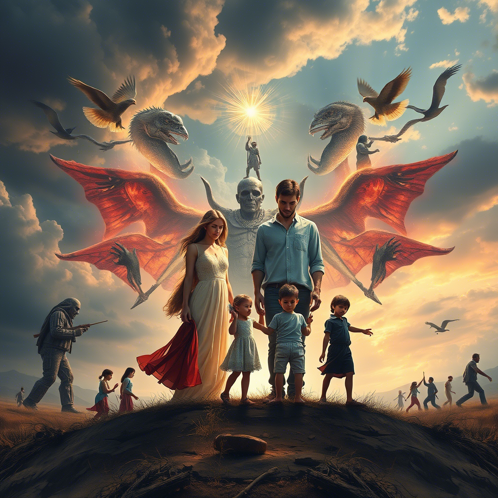 Художественная иллюстрация, созданная при помощи нейросети