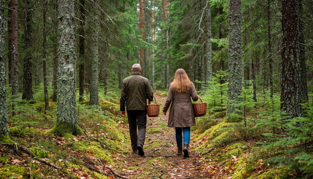 Отец учил, как правильно собирать грибы и вести себя в лесу.