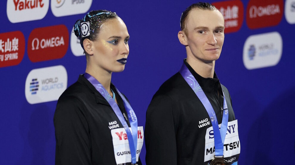    Майя Гурбанбердиева и Александр Мальцев. Фото: REUTERS