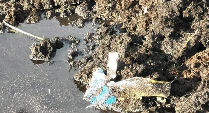 Последним пристанищем французского Mirage 2000 на Украине оказалось болото в Волынской области. На фото – место, куда упал истребитель (вернее то, что от него осталось). Его осколки валяются в грязи рядом с камышами, источник Телеграм-канал Zvezdanews