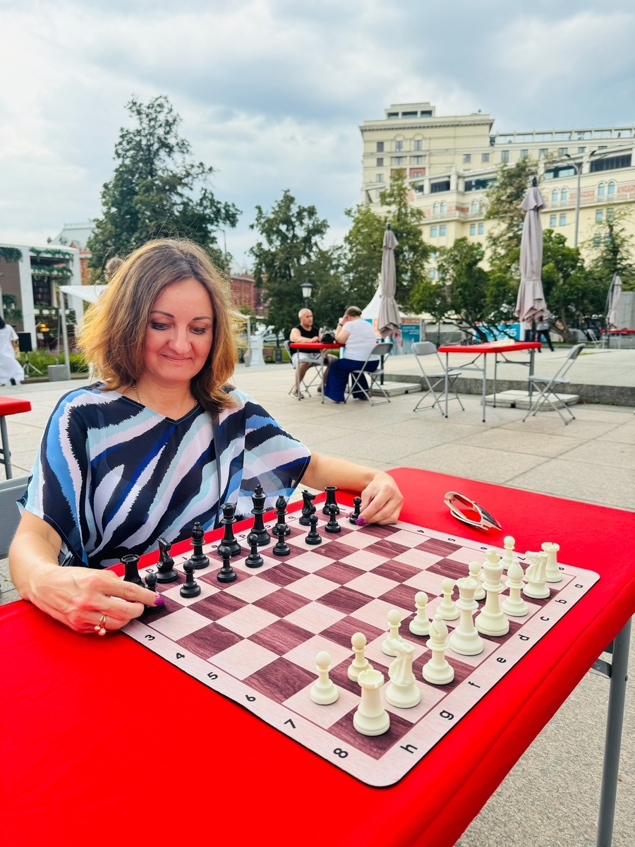 Шахматный сквер в Москве на Татральной площади