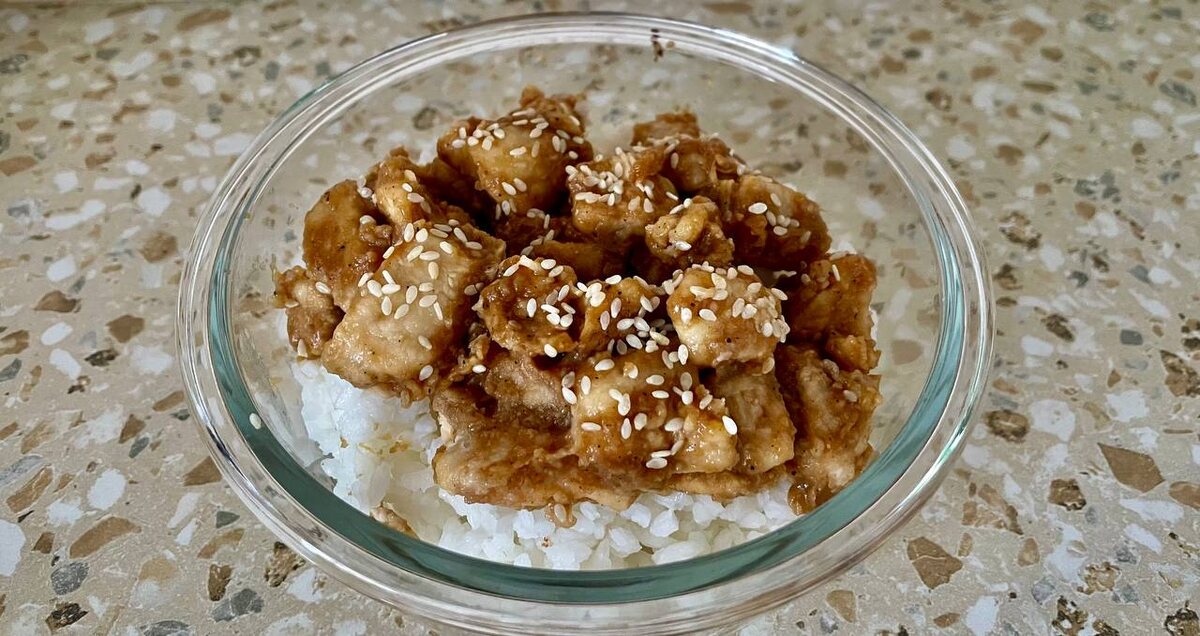 Курица в медово-соевос соусе