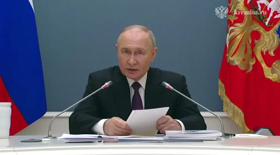    Владимир Путин. Фото: скриншот из видео пресс-службы Кремля.