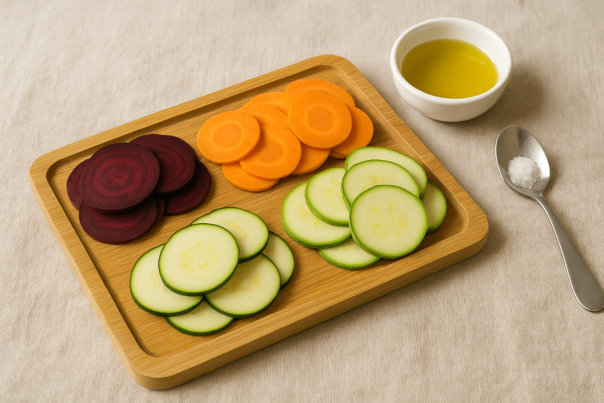  «Овощи собрались на тусовку: готовятся к звёздному бульону… ой, чипсу!» 🎉