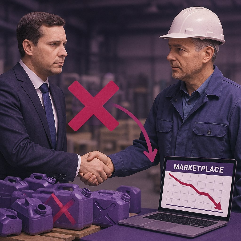           Конфликт из-за брака товара при контрактном производстве ведет к падению продаж.